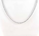Sterling Silver Italian Sparkling Criss Cross Chain