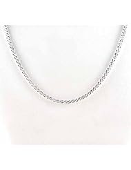 Sterling Silver Italian Sparkling Criss Cross Chain
