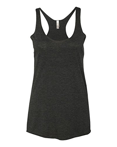 Next Level Apparel 6733 Girl Tri-Blend Racerback Tank - Vintage Black, Medium