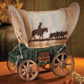Covered Wagon western NIGHT LIGHT nightlight home decor accent lamp lighting