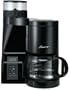 Capresso 453.01 CoffeeTeam Luxe 10-Cup Electronic Coffeemaker with Conical Burr Grinder, Black