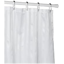 Croscill Fabric Shower Curtain Liner, White
