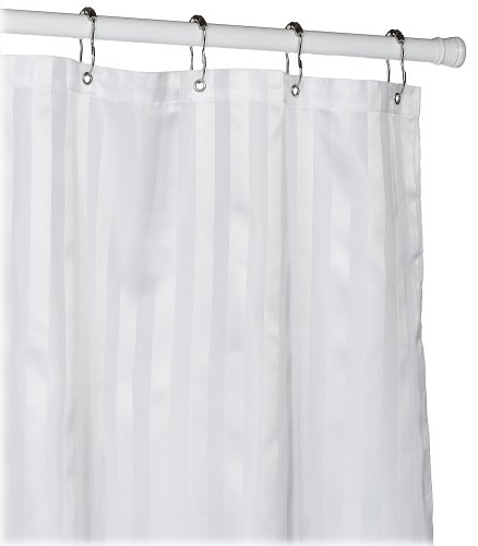 Croscill Fabric Shower Curtain Liner, White