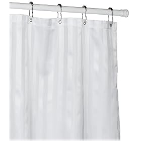 Croscill Fabric Shower Curtain Liner, White