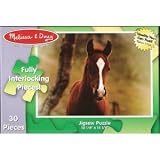 Brown Horse Cardboard Jigsaw Puzzle 30 pieces ~ Lights, Camera,...