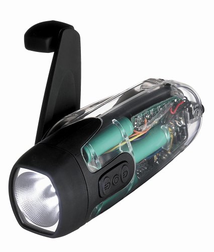 Childrens Toyshop  Kitchen & Housewares : Freeplay X-Ray Wind-Up & Rechargeable Torch - Crystal Clear - Dual Filament Bulb