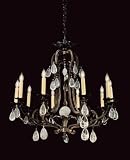 1-19378-10-172 Savoy House Lighting European Bronze and Crystal Chandelier