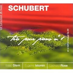 Schubert : Trio pour violon, violoncelle et piano n� 1 en si b�mol majeur Op. 99