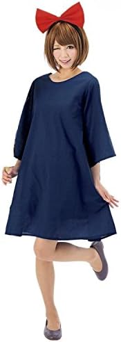 Anime Witch Kiki Dress Butterfly Headband Animated Cartoon Cosplay Costumes