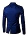 uxcell Men's Notched Lapel Button Slim Fit Casual Lightweight Sport Coats Blazer 42 Blue