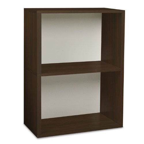 Way Basics zBoard Eco Rectangle Plus 2-Shelf Storage Unit, Espresso Wood Grain On Sale