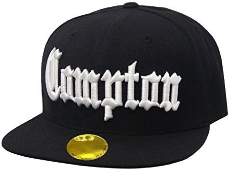 Nothing Nowhere Old English City Compton Snapbacks, Black by Decky Brands Group