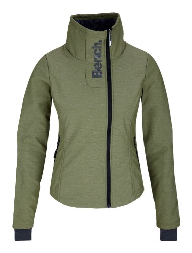 Bench Damen Jacke mit Stehkragen LUXE, deep lichen green, L