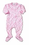 Pink Damask Footed Pajamas for Babies