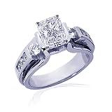 41E4f8iVdSL. SL160  1.10 Ct Radiant Cut Diamond Engagement Ring 14K SI1 F EGL CUT: VERY GOOD