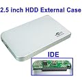 LUPO 2.5" Inch IDE USB 2.0 Hard Drive Case (PC & MAC) - SILVER