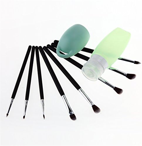 Tiffinys Makeup Brushes - For Perfect Portraits - 8 Eye Brush With Egg Wash And Silicone Points Bottling Package