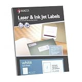 UPC 015965059055 product image for New-Maco ML0100 - White All-Purpose Labels, 8 1/2 x 11, 100/Box - MACML0100 | upcitemdb.com