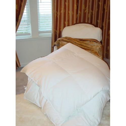 Classic White Goose Down Feather Comforter by Natural Comfort