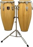 Latin Percussion LPA646 Aspire Conga Set with Double Stand, Natural*