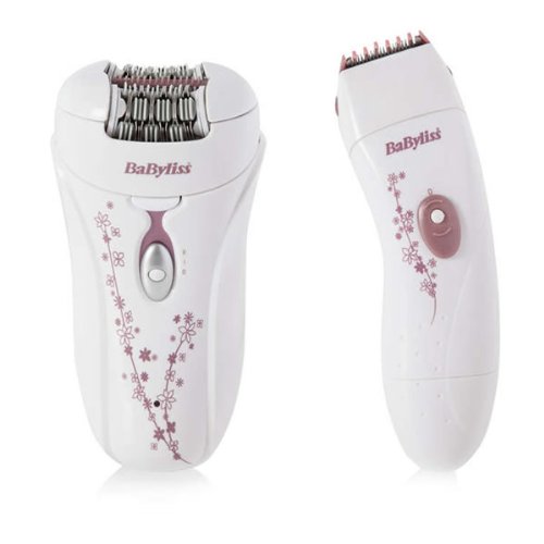BABYLISS 8784BU 2 SMOOTH LADIES EPILATOR SHAVER & TRIMMER KIT HAIR BIKINI