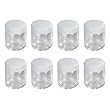 Severin - EG3517 - Jeu De 8 Pots Verre de 212 ml  pour Yaourti&egrave;re avec couvercle