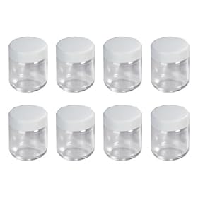 Severin - EG3517 - Jeu De 8 Pots Verre de 212 ml  pour Yaourti�re avec couvercle
