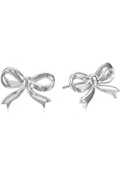 Sterling Silver Bow Post Earrings