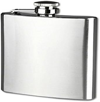 Outdoor Camping & Hiking Accessory, Feier(TM) Fashion Stainless Steel Pocket Hip Flask Alcohol Whiskey Liquor Screw Cap (Silver, 5oz)