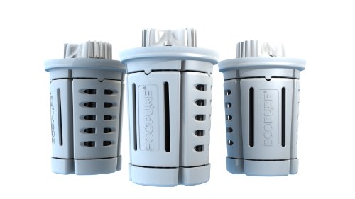 EcoPure EPPRF30 Universal Pitcher Filter, 3-Pack