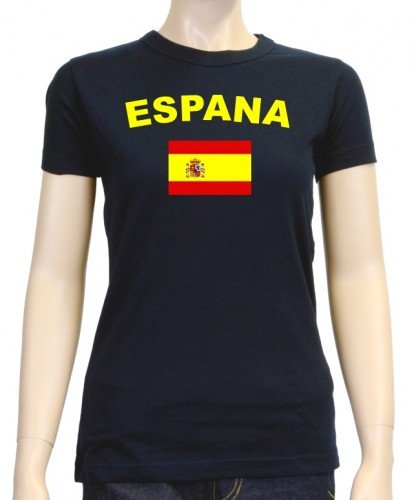 Spanien – Espana T-Shirt girly Navy, Gr.S