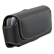 Large Premium Rugged Stiff Leather and Suede Carrying Case (Belt-clip) w/ Magnetic Flap for Treo 650 / 680 / 750v / Blackberry 7100 series / PDAs and large Cell Phones / Large iPods (iPod Video, iPod Photo, etc.) Microsoft Zune or similar sized MP3 player