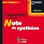 L'essentiel de la note de synth�se