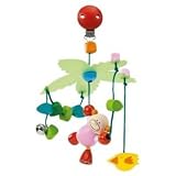 Wooden Cheeky Rascals mini Pram Mobile ToyIMAGE
