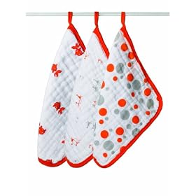 aden + anais 3 Pack Muslin Washcloths