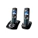 Panasonic KXTG8322 Colour DECT Digital Cordless Telephone Twin with Answer Machine - Black
