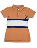 Gold Rush Outfitters - Girls Polo Shirt, Orange, White