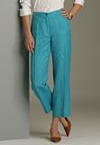 Jessica London Plus Size Linen-Blend Capris