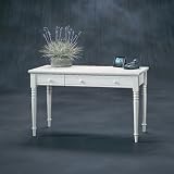 Harbor View Collection Wood Writing Desk in Antique White