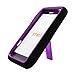 Aimo Wireless MOTXT907PCMX214S Guerilla Armor Hybrid Case with Kickstand for Motorola Droid RAZR M XT907 - Retail Packaging - Black/Purple