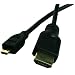 Wired--up 1M  Micro HDMI To HDMI - Micro D HDMI To HDMI Cable (1.4 Version) Premium Gold Quality Lead - Audio and Video 1080p ? PC/FLIP HD/Mobile Phone to TV