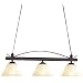 Honsel Leuchten 70653 Honsel Pendelleuchte rostfarbig antik Glas champ