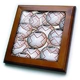 Soccer Balls Ball - 8x8 Framed Tile