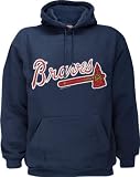 Atlanta Braves Navy Primary Logo Hooded Sweatshirt