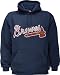 Atlanta Braves Navy Primary Logo Hooded Sweatshirt - Medium