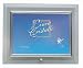 ERNO Bilderrahmen Glas flach quer silber 13x18
