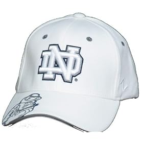 Men`s Notre Dame Fighting Irish White Arctic Z-Fit Cap by Zephyr Graf-X
