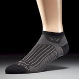 2 Pairs Black/Gray Medium Swiftwick Pulse Zero 4 Golf Socks ZD188ZZ-M Bundle