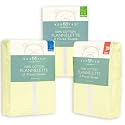 Bed Ted Flannelette Fitted Sheet, Lemon, Pram, 2 Pack