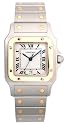Cartier Men's Santos Galbee Stainless Steel and 18K Gold Watch #W20011C4
